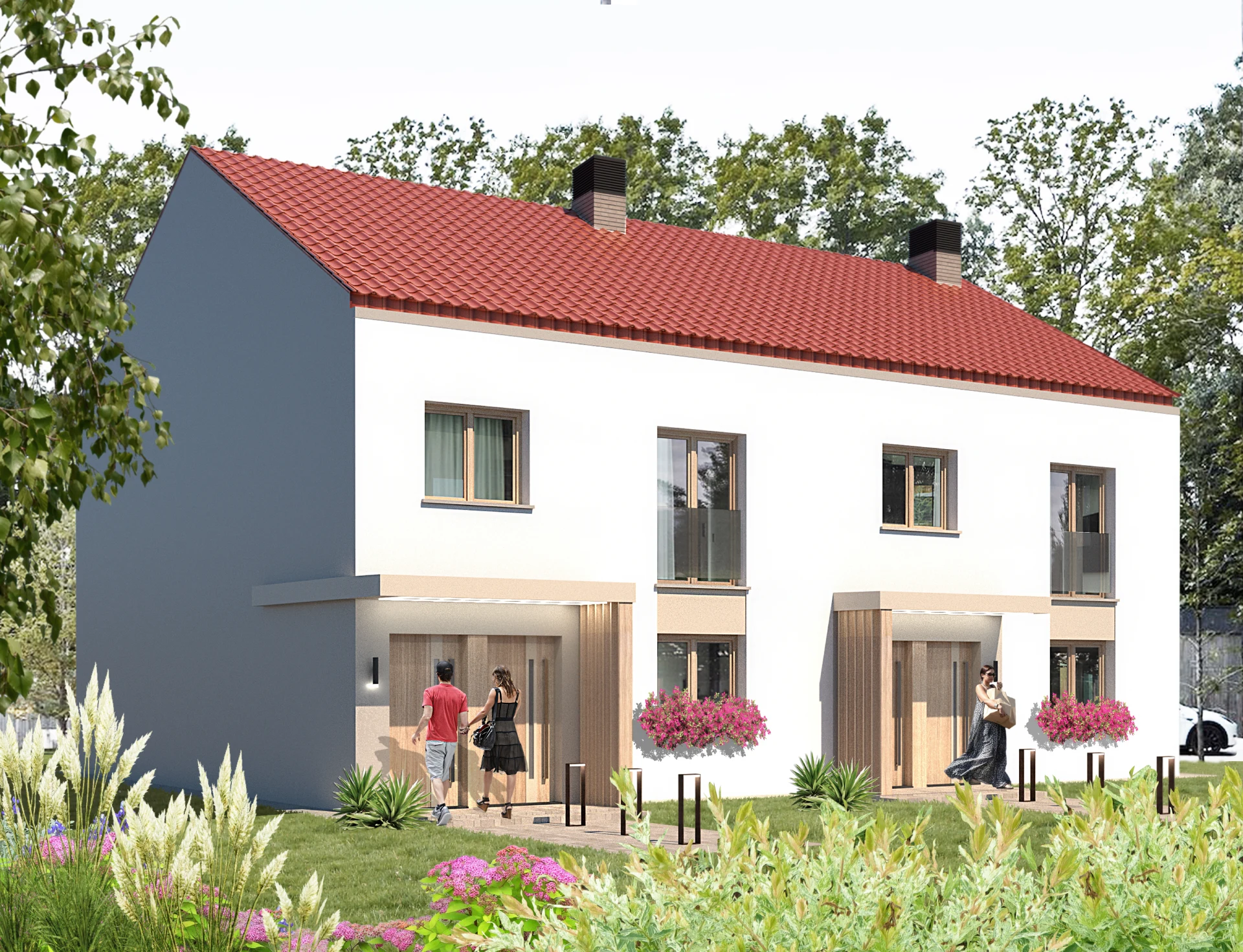 Mieszkania A1,B1,C1,D1 - Nowoczesny dom w Prochowicach